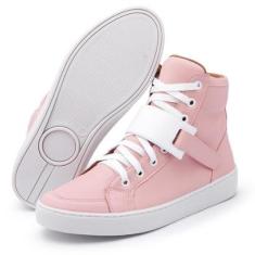 Tênis Cano Alto Com Detalhe Tenehi Feminino-Feminino