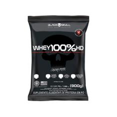 Whey 100% HD Refil (900g) - Sabor: Baunilha - Black Skull, Baunilha, 9