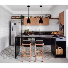 Kit 3 Pendentes Vegas (preto Textura / Bronze)