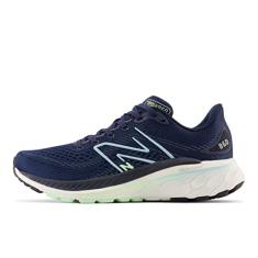 New Balance Fresh Foam X 880 V13 Tênis de corrida feminino, Nb Azul Marinho/Azul/Verde Aura, 34