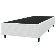 Base Box de Solteiro Umaflex New Itália com Revestimento em Jacquard - 38x88x188cm - Branco