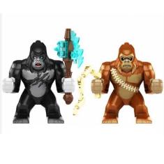 Bonecos Blocos De Montar Kit King Kong Scar King