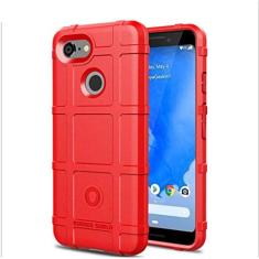 Capa para Google Pixel 3, proteção robusta, material TPU de fibra de carbono, macia, antiderrapante, antiimpressões digitais, capa totalmente protetora para Google Pixel 3