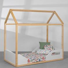 Cama Montessoriana Reller Zoe Branco Fosco e Natural 18510