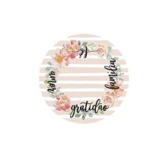 Sousplat Gratidão - NSW, 1 Peça, com base