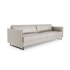 Sofá 3 Lugares Enrico Linho Bege 240 cm