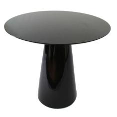 Mesa De Jantar Cone 130 Cm Laqueada Preto