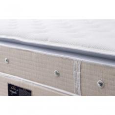 Cama Box Completa Solteiro Super Luxo Vitagel One Face Pocket Molas Pocket Branco Colchões Castor