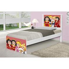 Cama Solteiro Princesas Medievais com Colchão