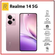 Smartphone Realme 14 5G 512GB ROM 12GB RAM - Pink