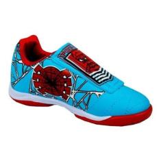 Tenis Chuteira Infantil Homem Aranha Azul Marvel Original-Unissex