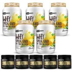 Combo 5 Whey Special Flavor 840g + 5 Creatina-Masculino