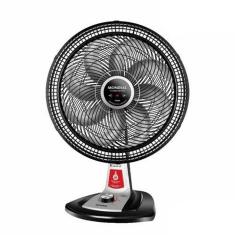 Ventilador de Mesa Mondial Turbo com Sistema de Repelente Líquido Preto e Prata - VTX-40-8P-RL