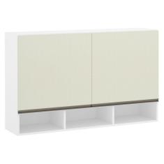 Armário Perola 120 cm 2 Portas com Nicho Luciane