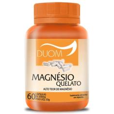 Magnésio Quelato Alto Teor De Magnésio 60 Cápsulas - Duom