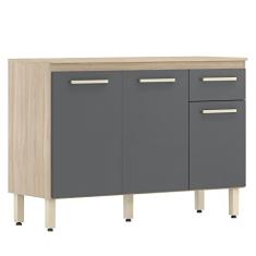 Balcão para Cozinha Dama Com Tampo 3 Portas e 1 Gaveta Demóbile