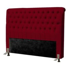 Cabeceira Casal Suede (1.38X1.30) - Genki Kenko , VERMELHO