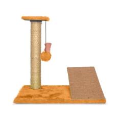 Arranhador Gatos Poste Com Rampa E Brinquedo Exclusivo