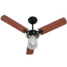 Ventilador Marbela Preto 110V 3 Pás Verniz - CasaH, 110V