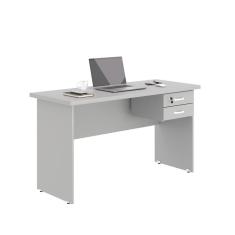 Escrivaninha Com Gavetas 1.20 Plate Cinza