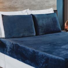 Jogo De Cama Casal Biasoft Manta Flannel 3 Peças