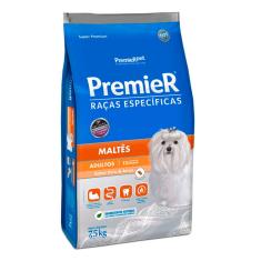 Ração Premier Raças Específicas Maltês Cães Adultos Peru E Arroz 7,5kg