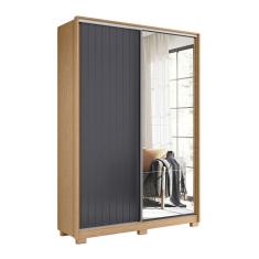 Guarda Roupa Frizatto Portas de Correr com Espelho Albatroz