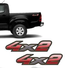 Par De Adesivos 4x2 Toyota Hilux 2009 2010 2011 2012 - SPORTINOX, Hilu