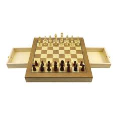 Jogo de Xadrez e Damas 2 em 1 Profissional Hoyle Games Tabuleiro Grand