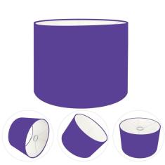 Cúpula Abajur Cilíndrica Cp-7013 ø30x30cm Roxo