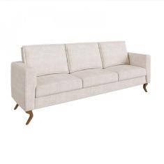 Conjunto Sofá 3 E 2 Lugares Caprice Cpe018 Estofados Bege / Branco