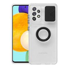 Lente da câmera deslizante proteger capa do telefone para Samsung Galaxy A12 A32 5G A52 A72 S21 Plus S22 ultra transparente anel titular tampa traseira, T5, para Samsung M53
