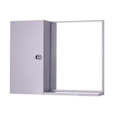 Armário para Banheiro com Espelho Cinza (já vem montado)