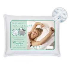 Travesseiro Plumasul Fibras Siliconizadas Percal 233 Fios 50 x 70 cm - Branco
