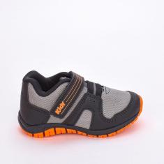 Tênis Infantil Masculino Flex Preto Laranja