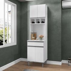 Armário De Cozinha 4 Portas Catanzaro Branco