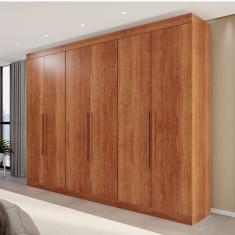 Guarda-Roupa Casal Eldorado Premium 6 Portas 6 Gavetas Cinamomo - Pnr Móveis