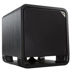 Polk Audio Subwoofer HTS 12, tecnologia de porta de energia, woofer de 30,5 cm, até 400 W Amp, melhor experiência de home theater, nogueira preta lavada