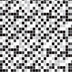 Papel de Parede Lavável Pastilhas Pretas e Cinzas 12m - Colaí