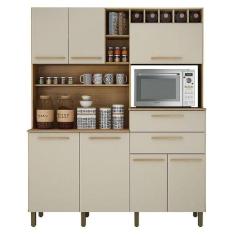 Armário de Cozinha Monte Rey Cinamomo Off White - Valdemóveis - VALDEM