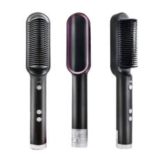 Escova Alisadora De Cabelo Secadora Alisadora Modeladora Pente Antifri