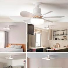 Ventilador de Teto Potente 6 Pás com Controle Remoto Silencioso - BIVO