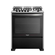 Fogão de Piso 5 Bocas a Gás Dako Magister Acendimento Automático Preto Bivolt Forno 100L