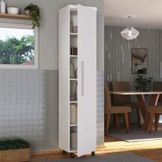 Armário Multiuso 1 Porta Com 5 Prateleiras 1402 Ilan Branco