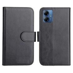 Capa Capinha Case Carteira Flip Motorola Moto G84 - Rafinha, Preto