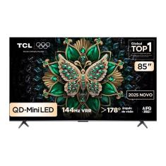 Smart TV 85C6K 85 Polegadas 4K QD-Mini LED Google TV TCL Cinza Bivolt