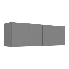 Armário De Cozinha Aéreo 4 Portas Multimóveis Mp2156 Preto Preto