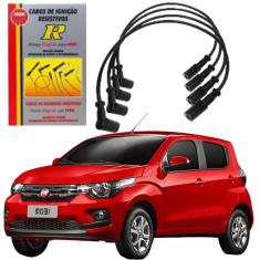 Jogo Cabo Vela Ignição Fiat Mobi 1.0 2017 A 2018 Ngk