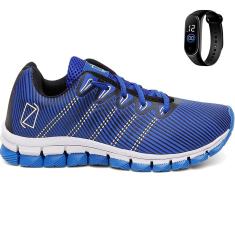 Tênis De Academia Corrida Super Leve + Relógio Digital-Masculino