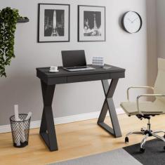 Escrivaninha Moderna 1 Gaveta Pés Angulares - Artany